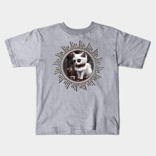 Little steampunk cat Kids T-Shirt